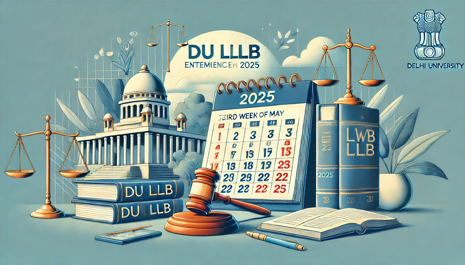 The DU LLB Entrance Exam 2025 will be conducted in the Third Week of May 2025. Check the Delhi University Entrance